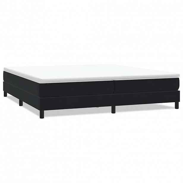 vidaXL Postel Box Spring bez matrace černá 200x220 cm samet