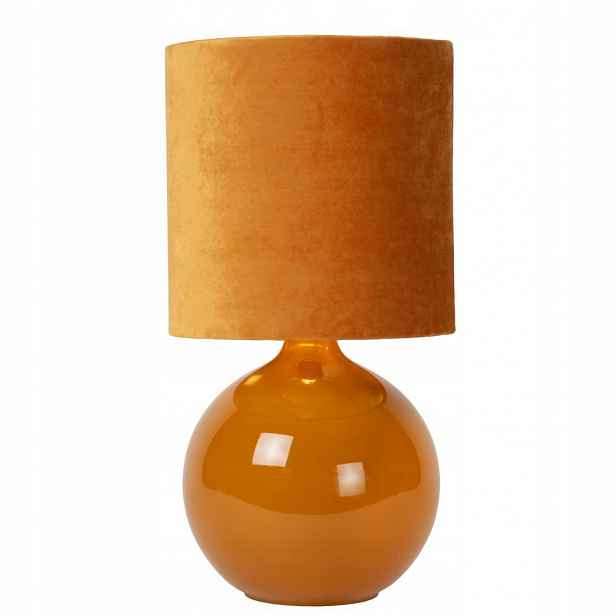 Žlutá stolní lampa Esterad s teplým leskem do pracovny 81/44/Lucide