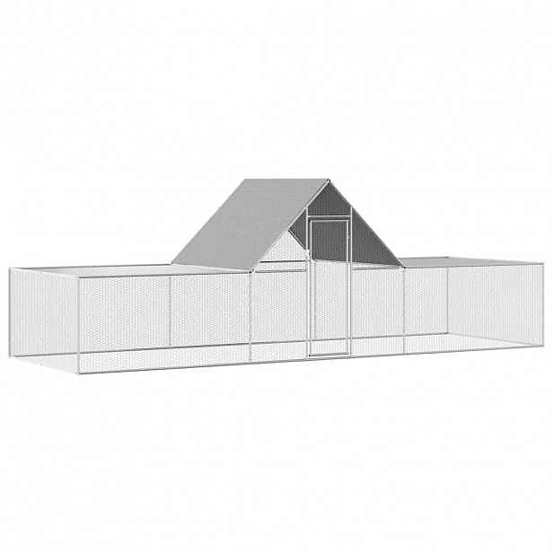 vidaXL Klec pro kuřata 6 x 2 x 2 m pozinkovaná ocel