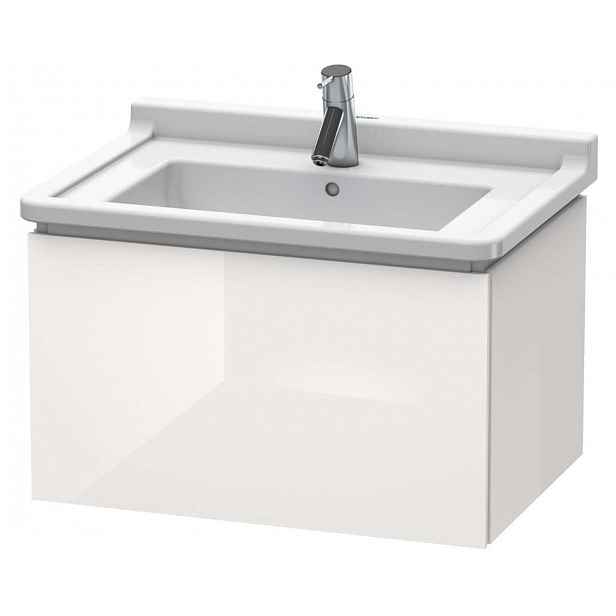 Duravit L-Cube - Umyvadlová skříňka 41x67x47 cm, 1 zásuvka, lesklá bílá LC616402222