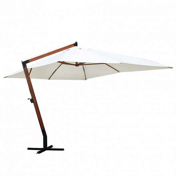 vidaXL Slunečník 300 x 400 cm bílý