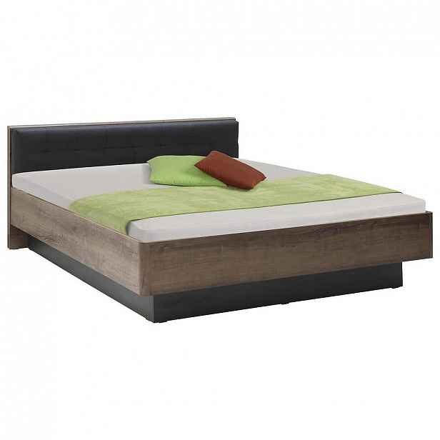 Carryhome Postel, 180/200 Cm, Kompozitní Dřevo, Černá, Barvy Dubu - 000687019002