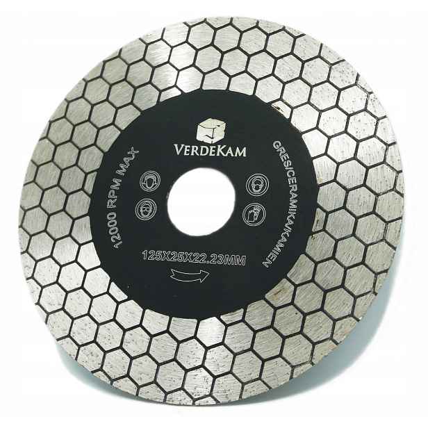 Diamantový Kotouč Pro Řezání Slinuté Dlažby Kamene 125 mm