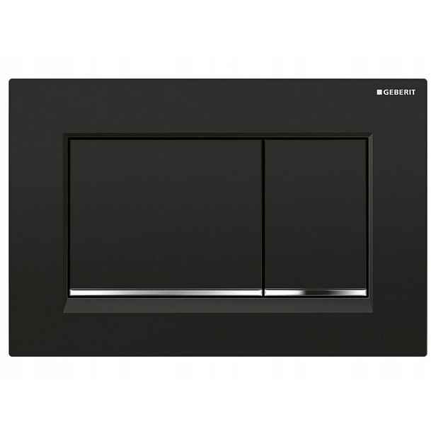Geberit SIGMA30 ovládací tlačítko, černá lesk/chrom (115.883.KM.1) /sm/