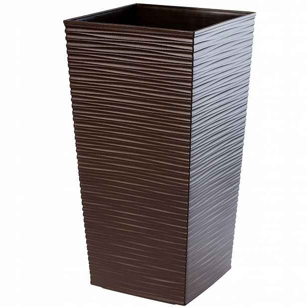 Moderní Květináč 47 CM Stylový S Vnitřní Vložkou Mokka