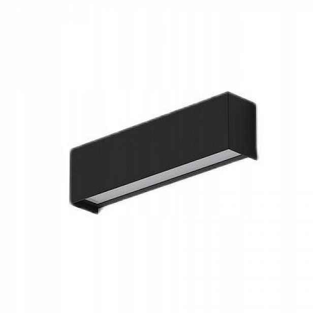 Nástěnná lampa Straight Wall Černá 1xE14 26 cm Nástěnná lampa do pracovny