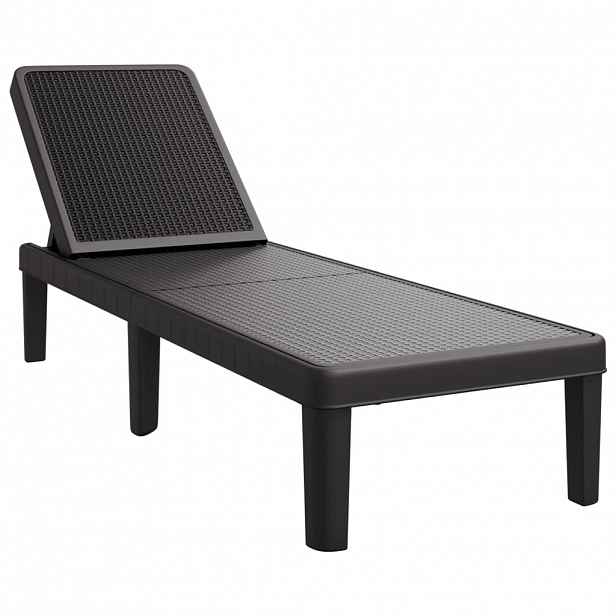 vidaXL Lehátko nastavitelné do 4 poloh 155,5 x 57 x 28 cm polypropylen