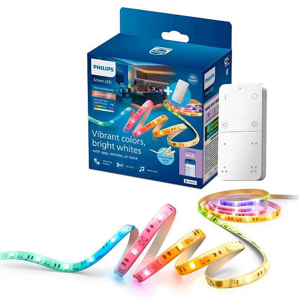 Led pásek 3m Rgbic Gradient Bílá 1900lm Philips Smart WiFi WiZ s Pilotem