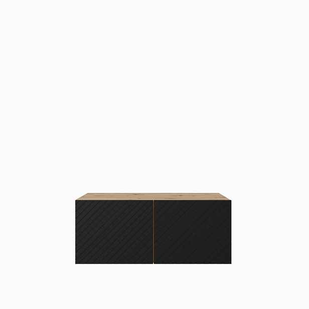 MASSENO ZÁVĚSNÝ TV STOLEK CAVA, 100/41/40 cm, dub Artisan