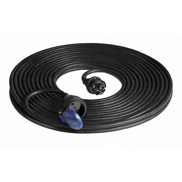 Prodlužovací Kabel Orno 20 m 1 ks zásuvek, černý