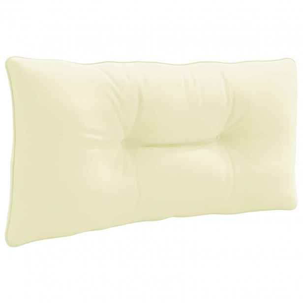 vidaXL Zádový polstr PUTTEN 100% polyester Krémová 80 x 40 x 10 cm
