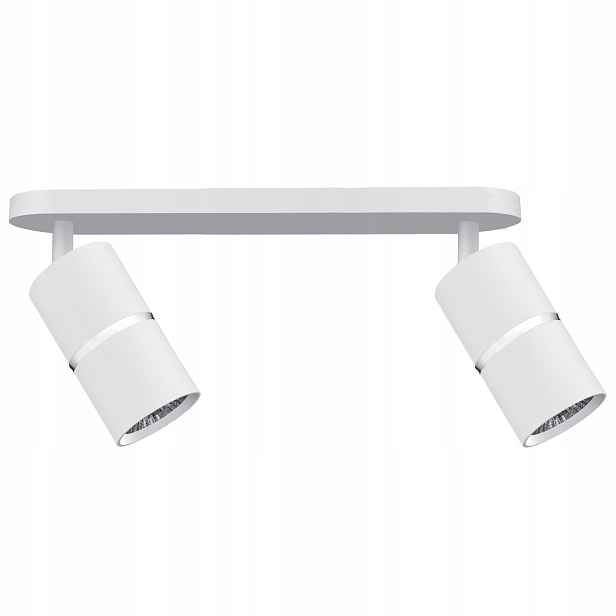 Nástěnná a stropní lampa Bamboo 2xGU10 bílá pohyblivá Polux