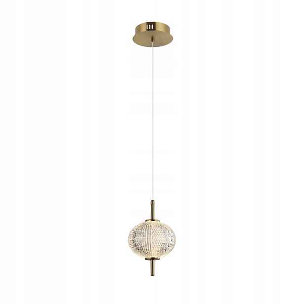 Závěsná lampa ozdobná skleněná koule teplá barva Led 5W Lazie Italux