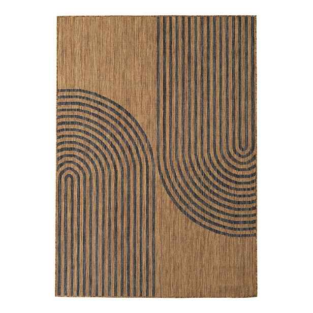 Černý/hnědý vnitřní a venkovní koberec 120x170 cm Mira 1453 – Ayyildiz Carpets
