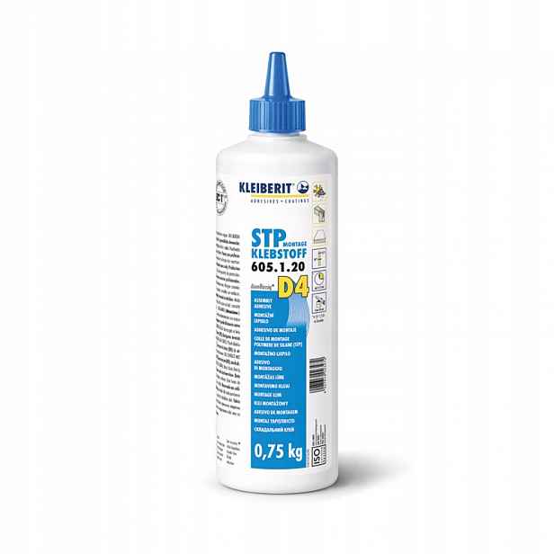 Kleiberit 605.1.20 D4 Jednosložkové montážní lepidlo Stp 0,75 kg