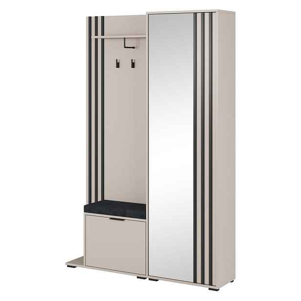 MASSENO MODERNÍ PŘEDSÍŇOVÁ SESTAVA NELIANA, 131/192/40 cm, kašmírová