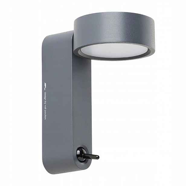 Nástěnná lampa Martinelli Luce Toggle Led designová antracitová
