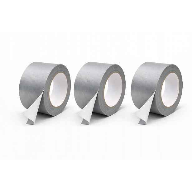 Opravná Páska Duct Tape Stříbrná 100 m 48 mm 230µ m Silná 3 kusy