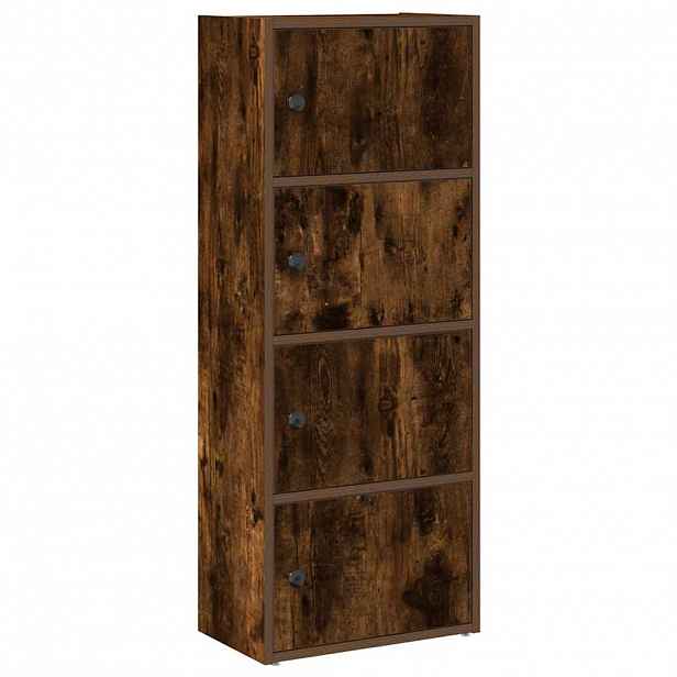 vidaXL Knihovna kouřový dub 40x24x102 cm kompozitní dřevo