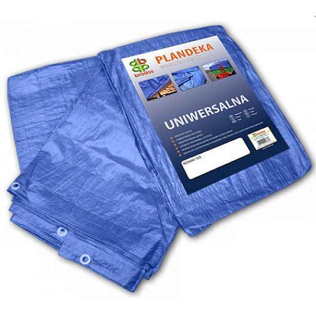 2x Krycí vyztužená plachta modrá 4 x 5 m 60 g/m2 Bradas 8702