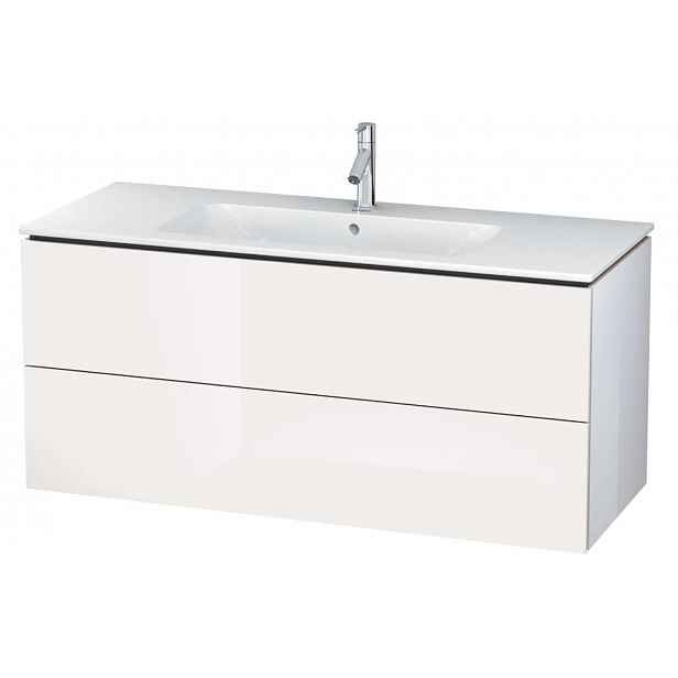 Duravit L-Cube - Umyvadlová skříňka 55x122x48 cm, 2 zásuvky, lesklá bílá LC624302222