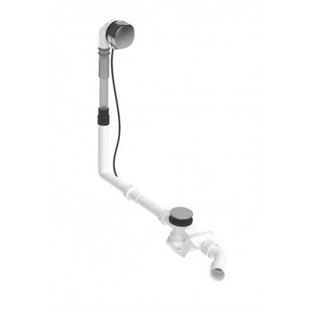 Duravit - Vanová odtoková a přepadová souprava s napouštěním, bovden, délka 850 mm, chrom 792207000001000