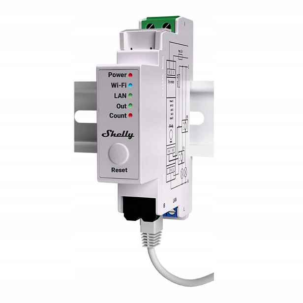 Měřič energie Shelly Pro EM-50 WiFi Lan 2-kanálový Smart Home