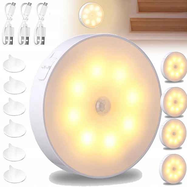 Noční Lampa Se Senzorem Soumraku Akumulátor Pro Chodby V Ložnicích