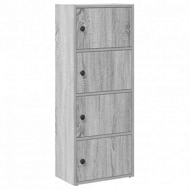 vidaXL Knihovna šedá sonoma 40x24x102 cm kompozitní dřevo