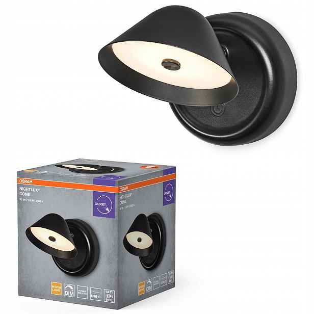 Noční Lampa Led magnetická akumulátorová stmívatelná 3000K IP20 Osram