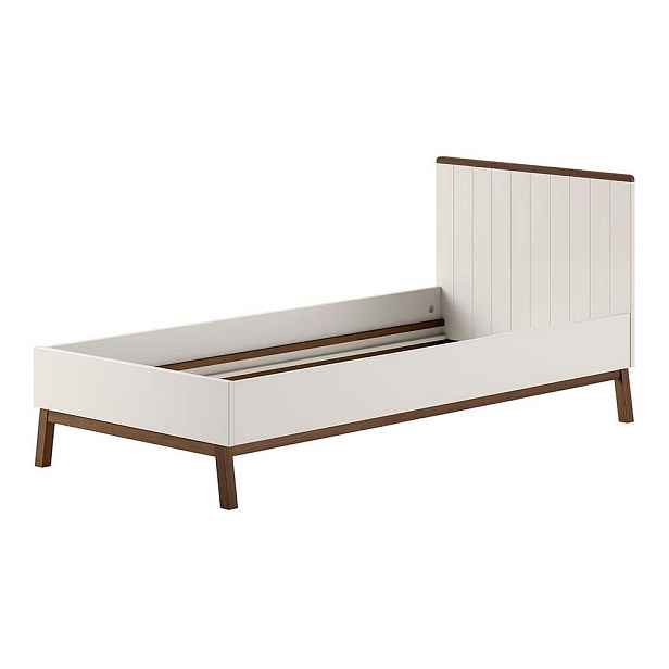 Béžová dětská postel z borovicového dřeva bez roštu 90x200 cm Sezane – Vipack