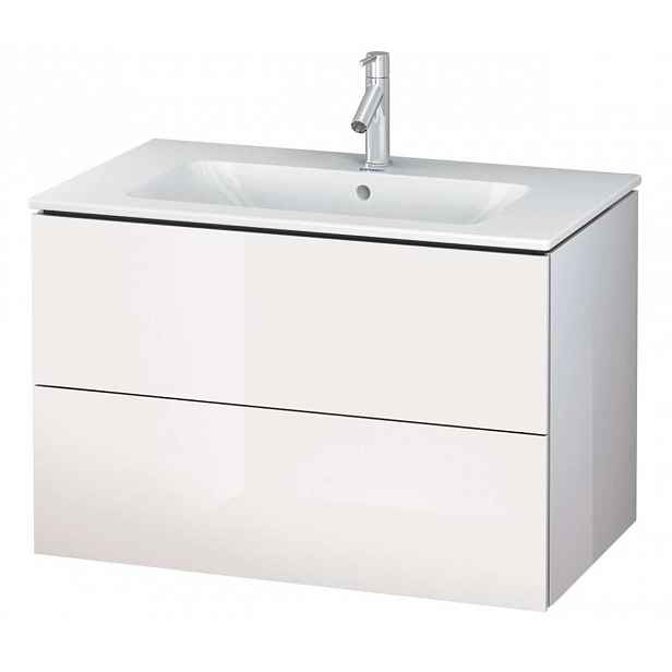 Duravit L-Cube - Umyvadlová skříňka 55x82x48 cm, 2 zásuvky, lesklá bílá LC624102222