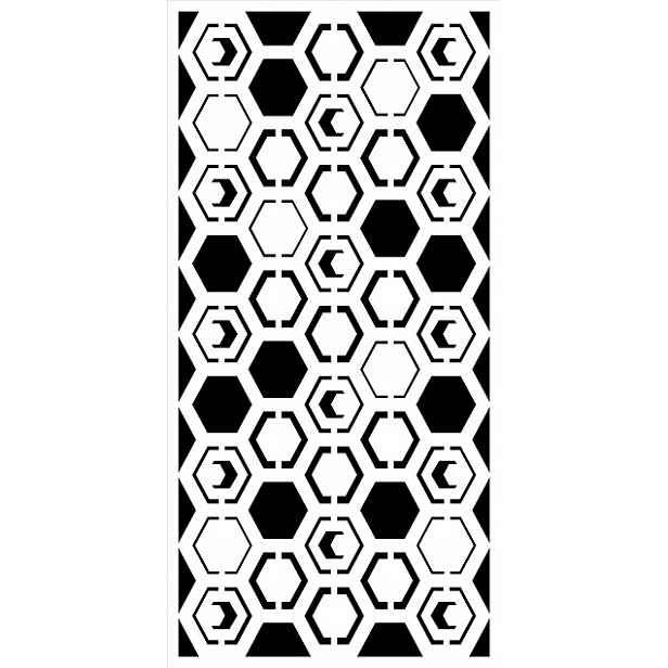 Omítací Šablona LuxBud Panel 14 pro ozdobné omítky 92 cm Dekor 3D Zeď