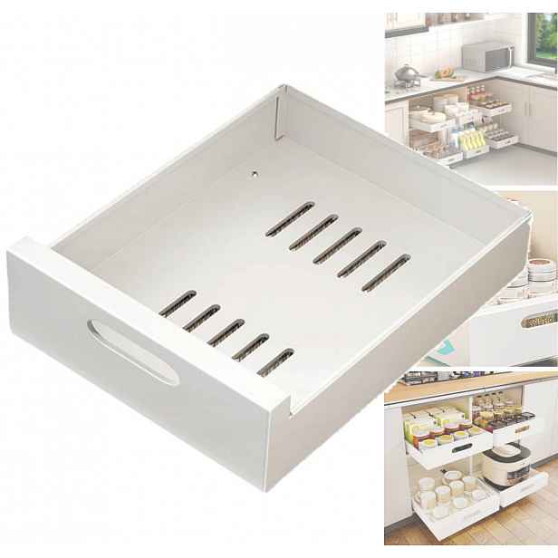 sada výsuvných úložných boxů rozkládací, minimalistická