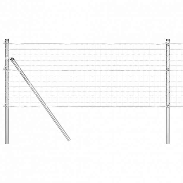 vidaXL Euro plotové kotvení 10 x 0,4 m Pozinkovaná ocel Stříbrná