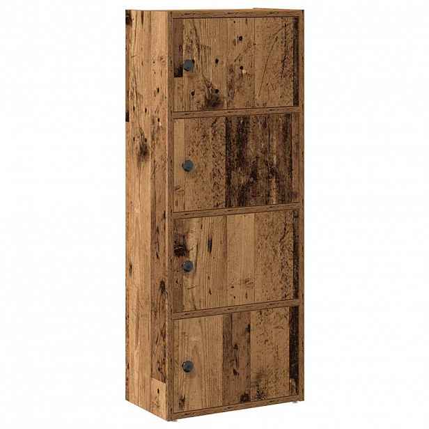 vidaXL Knihovna staré dřevo 40x24x102 cm kompozitní dřevo