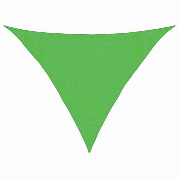vidaXL Stínící plachta 160 g/m² světle zelená 3,5 x 3,5 x 4,9 m HDPE