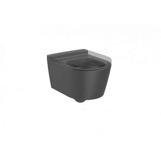 Wc závěsný Roca Inspira Onix mat zadní odpad A346528640