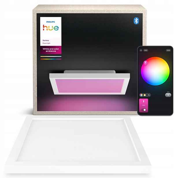 Led panel Stropní Svítidlo 30x30 White and Color Ambiance Surimu Philips Hue