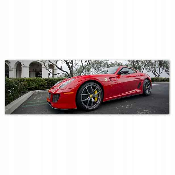 Plakáty 200x66 Červené auto Ferrari