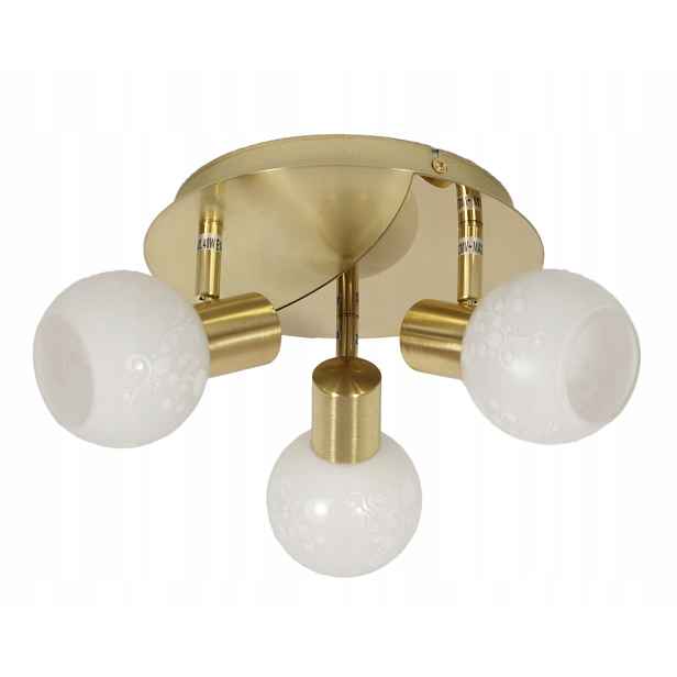 Candellux Avila Stropní Svítidlo 3xE14 Mosaz/Bílá 36cm IP20