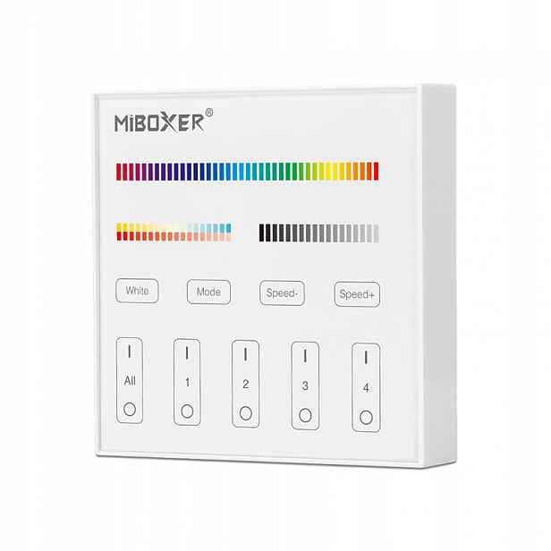 Dálkový Ovladač Panel Milight T4 Rgb Cct Rgbw 4-zónový 230V