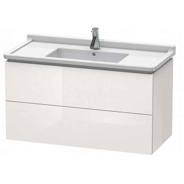 Duravit L-Cube - Umyvadlová skříňka 56x102x47 cm, 2 zásuvky, lesklá bílá LC626602222