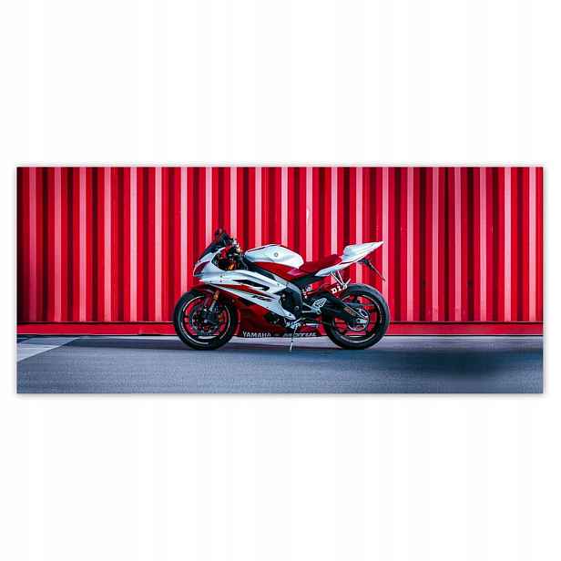 Fototapety 211x91 Bílo-červená Yamaha