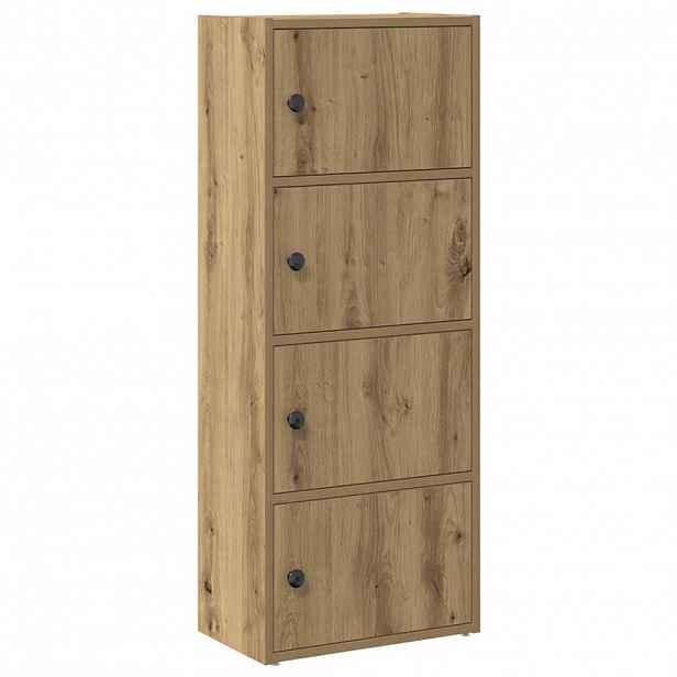 vidaXL Knihovna dub artisan 40x24x102 cm kompozitní dřevo
