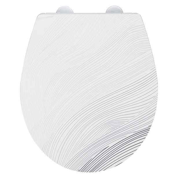 Záchodové prkénko s automatickým zavíráním 38 x 44,5 cm Menin – Wenko