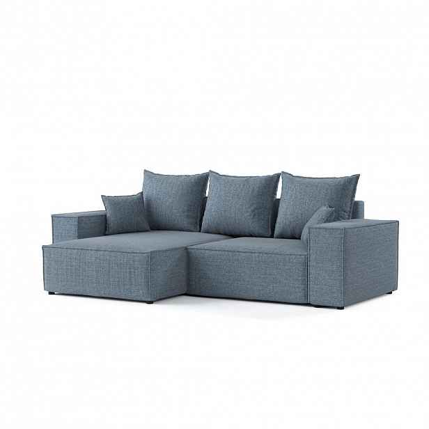 AltaBeds ROHOVÁ SEDAČKA SENSO, textil, Modrošedá