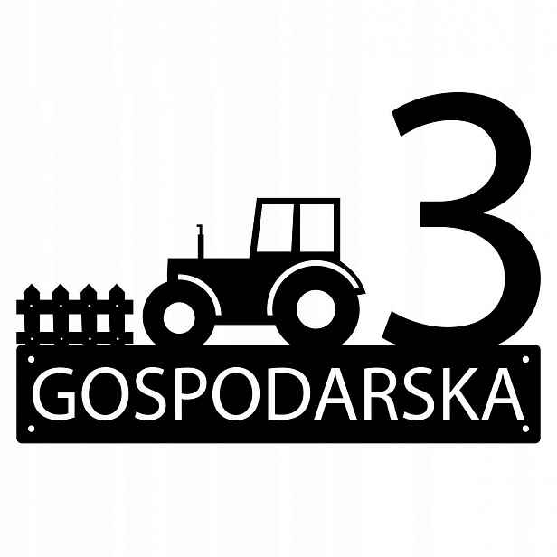 Číslo Na Dům 80cm Tabule Adresa Ocel 2MM Grafika 201