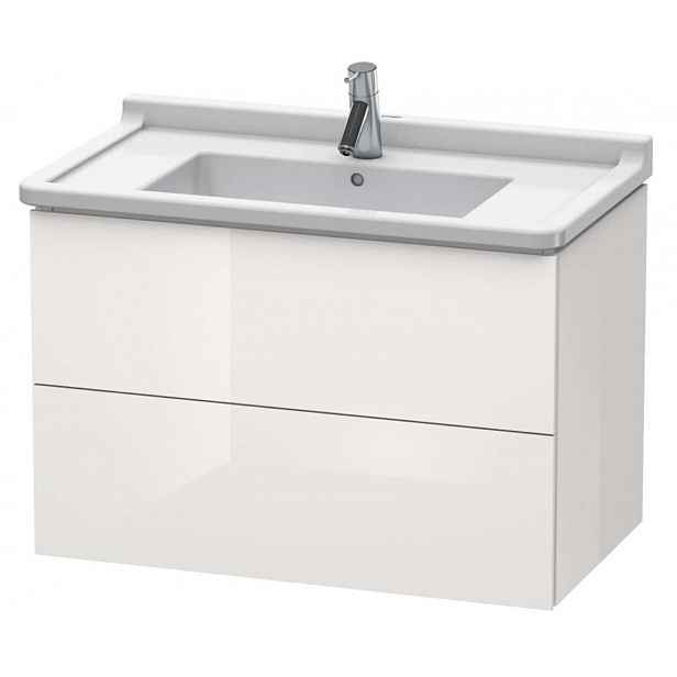 Duravit L-Cube - Umyvadlová skříňka 56x82x47 cm, 2 zásuvky, lesklá bílá LC626502222