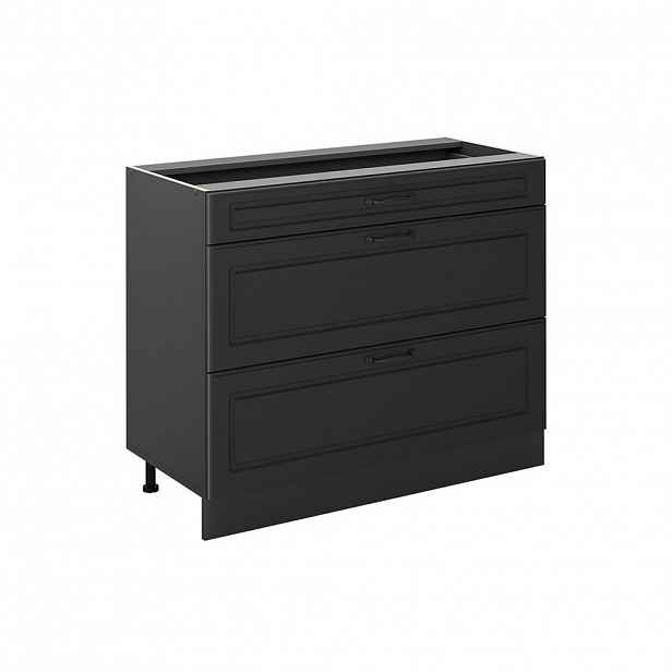 Vicco SPODNÍ SKŘÍŇKA KUCHYŇSKÉ LINKY R-Line, Antracitový venkovský dům/Antracit, 100 cm bez pracovní desky